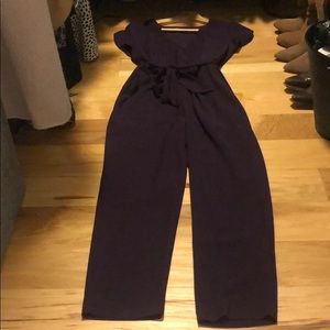 Plum colored jumpsuit